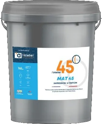 Pot L'Atelier 45 MAT 16L - Peinture acrylique
